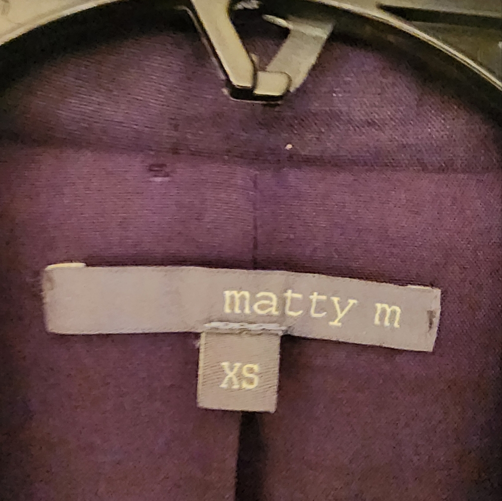 Matty M Bronson Linen Blend Blazer In Black Size MED - Picture 14 of 14